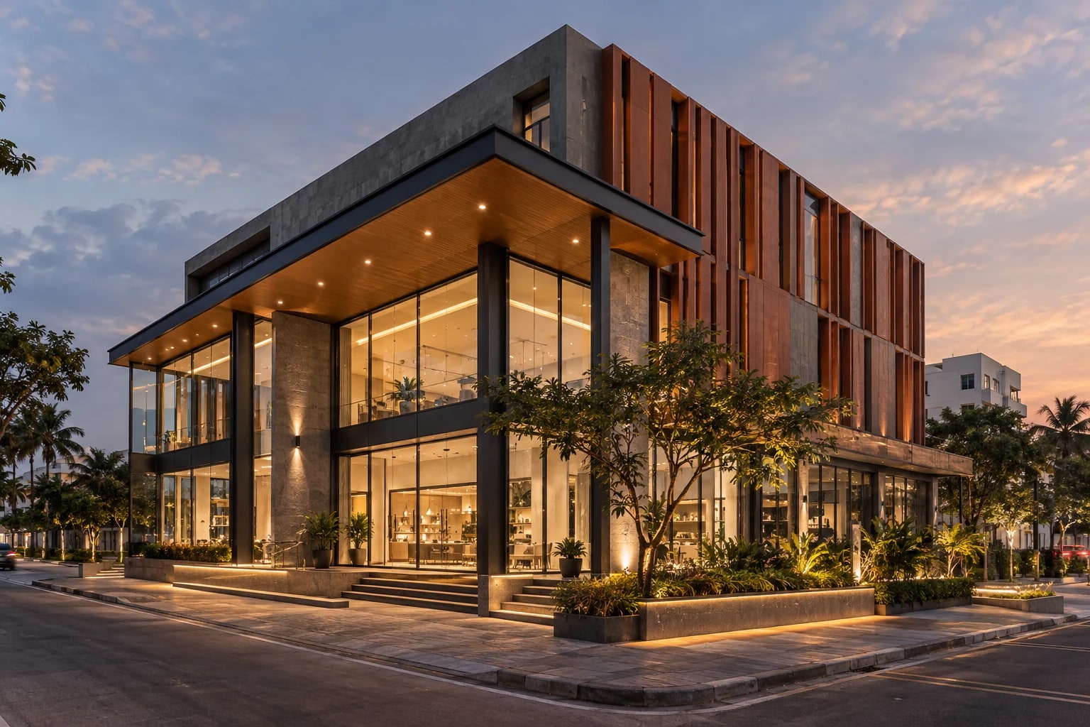 Sample retail & office construction concept